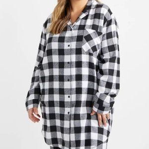 Rue21 Plus Size Buffalo Plaid Flannel Pajama Set